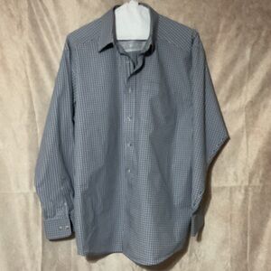 Ariat Pro Series Blue Plaid Button Down Shirt size XL